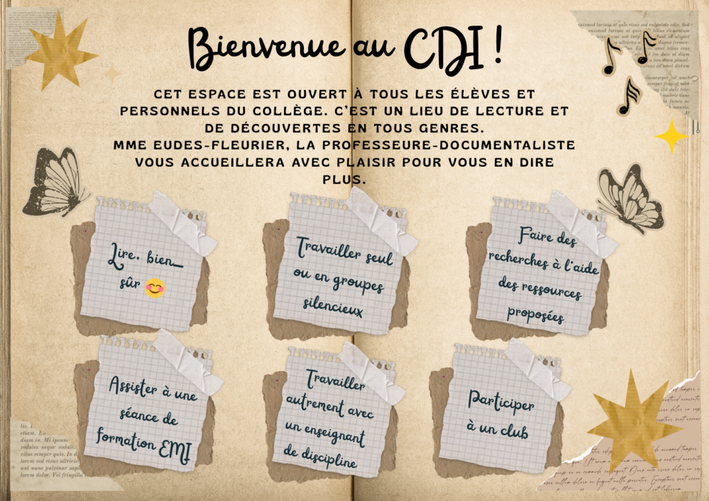 bienvenue au CDI